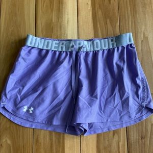 Purple Under Armour comfy athletic shorts. Size Medium.
